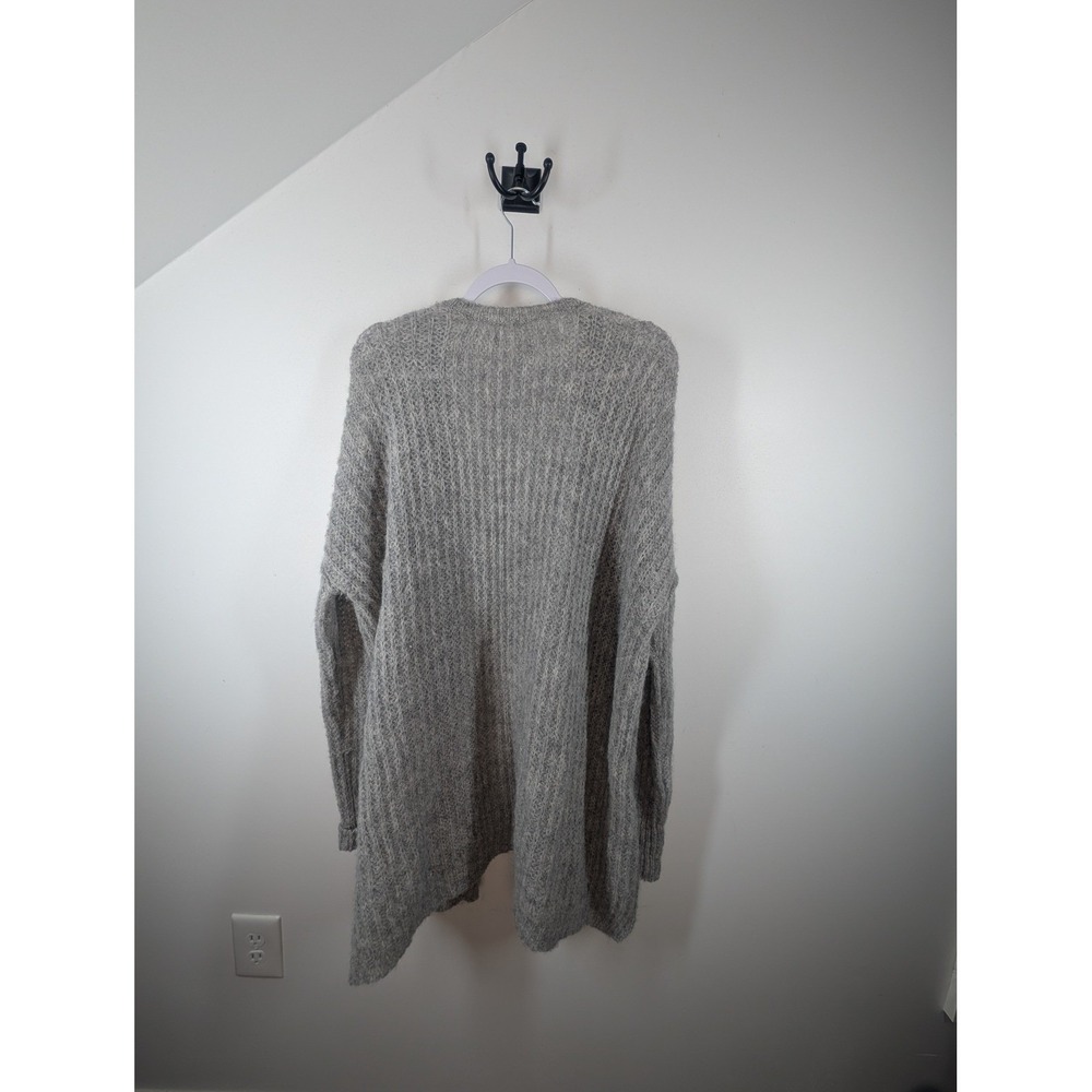 Cozy Ribbed Open-Front Cardigan - Gray - Picture 7 of 8